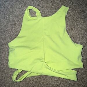 Yellow bra top